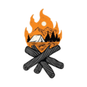 bone fire, mountains, dogs, adventure